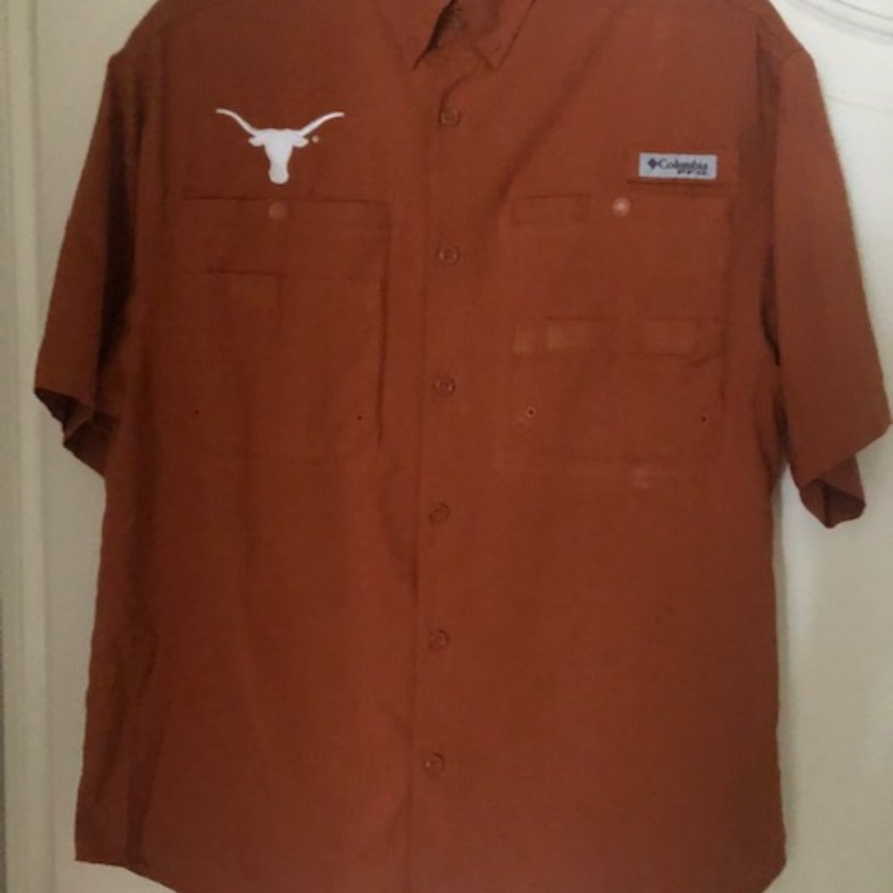 Columbia Longhorns Tamiami Fishing Shirt